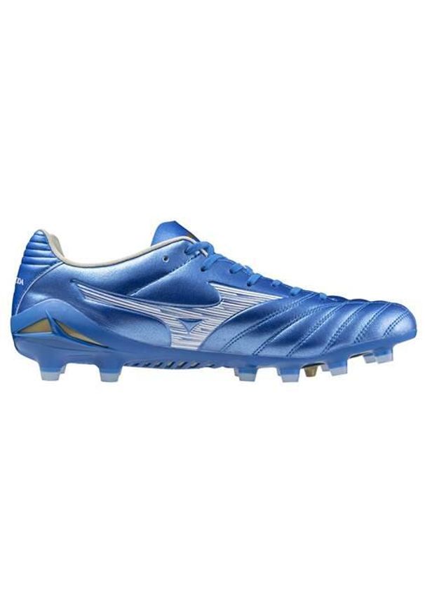 Buty piłkarskie męskie Mizuno Monarcida Neo Iii Pro. Kolor: biały, wielokolorowy. Materiał: materiał, syntetyk. Szerokość cholewki: normalna. Sport: piłka nożna
