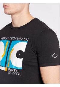 Replay T-Shirt M6298.000.22662G Czarny Regular Fit. Kolor: czarny. Materiał: bawełna #5