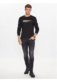 Guess Longsleeve M3YI15 K8FQ4 Czarny Regular Fit. Kolor: czarny. Materiał: bawełna. Długość rękawa: długi rękaw