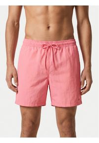 TOMMY HILFIGER - Tommy Hilfiger Szorty kąpielowe UM0UM03477 Różowy Regular Fit. Kolor: różowy. Materiał: syntetyk #1