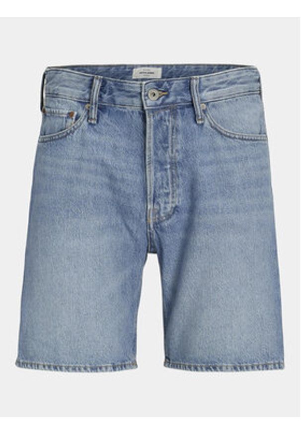 Jack & Jones Szorty jeansowe Chris Cooper 12252858 Niebieski Relaxed Fit. Kolor: niebieski. Materiał: bawełna