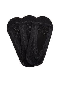 Nine West Stopki LA_NW_4WB_005_SS25 (3-PACK) BLACK Czarny. Kolor: czarny. Materiał: bawełna #1
