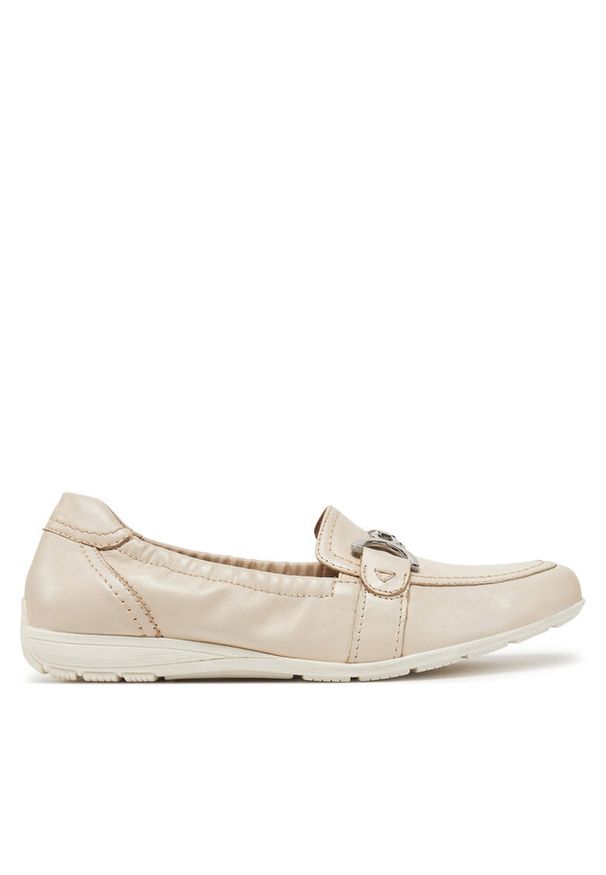 Loafersy Caprice. Kolor: beżowy
