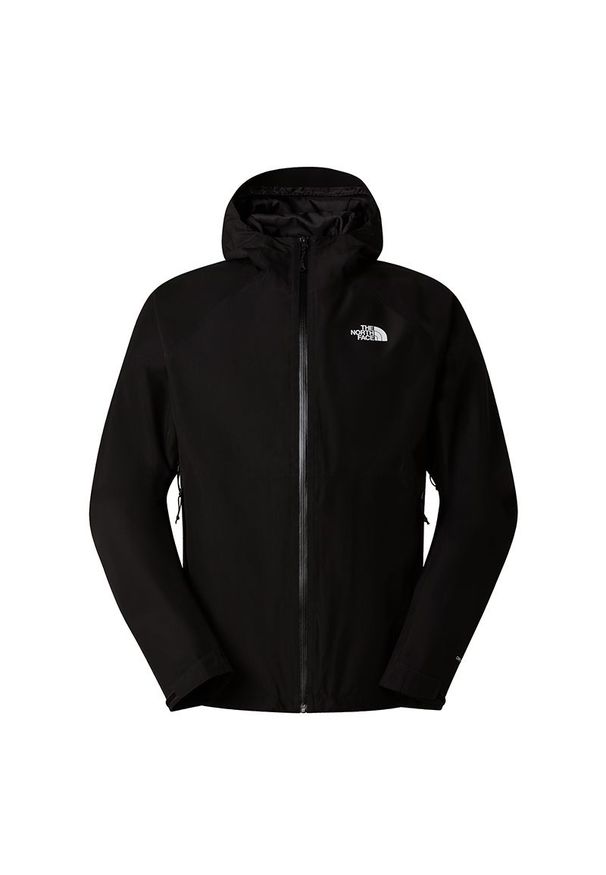 Kurtka męska The North Face Lightning Zip-In 0A87GNJK31 - czarna. Kolor: czarny. Materiał: tkanina, skóra, poliester. Styl: klasyczny