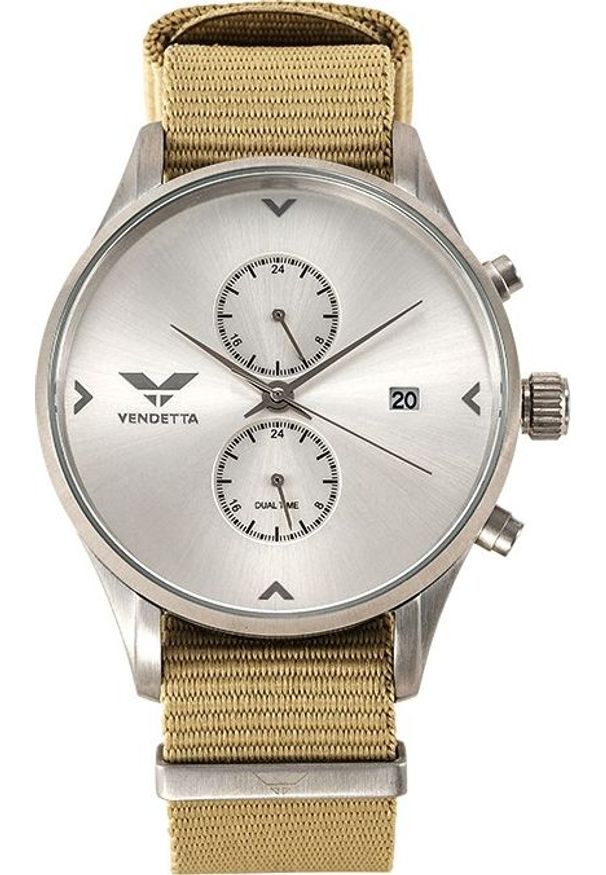 Zegarek Vendetta męski Tribeca srebrny (VE2017). Kolor: srebrny