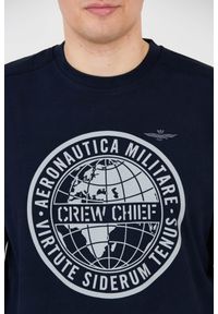 Aeronautica Militare - AERONAUTICA MILITARE Granatowa męska bluza, Rozmiar M. Typ kołnierza: bez kaptura. Kolor: niebieski #8