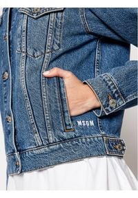 MSGM Kurtka jeansowa 3041MDH41LX 217283 Niebieski Regular Fit. Kolor: niebieski. Materiał: bawełna, jeans #4