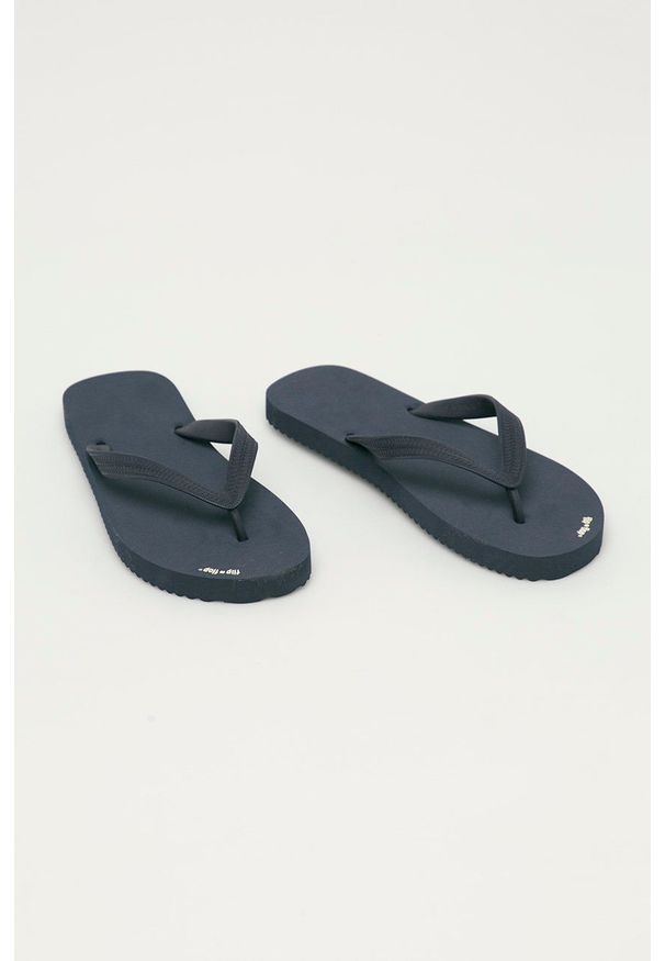 Flip*Flop Japonki męskie kolor granatowy. Kolor: niebieski. Obcas: na obcasie. Wysokość obcasa: niski