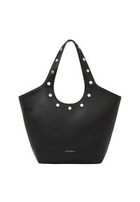 Karl Lagerfeld - KARL LAGERFELD Czarna shopperka Rocky Marais. Kolor: czarny. Wzór: aplikacja. Styl: casual, elegancki #2