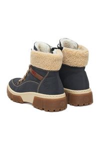 Rieker Trzewiki CEO-X8638-14 Granatowy. Kolor: niebieski. Materiał: materiał #2