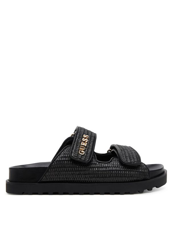 Klapki Guess. Kolor: czarny