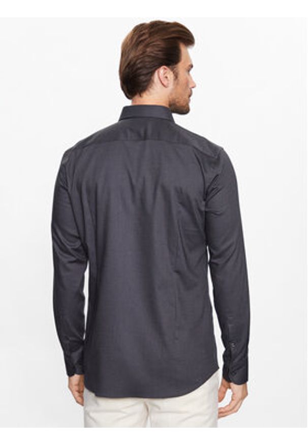 BOSS - Boss Koszula 50470583 Szary Slim Fit. Kolor: szary. Materiał: bawełna