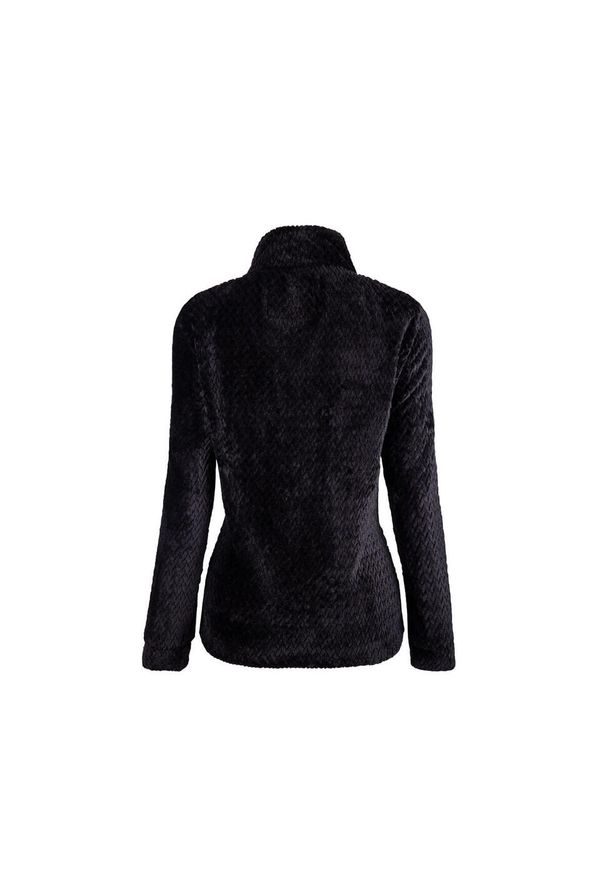 Aulp - Bluza polarowa damska AULP BECCO Rozpinana z kołnierzem. Kolor: czarny. Materiał: polar