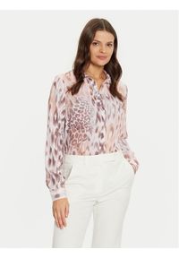 Guess Koszula W4BH56 WGLA2 Różowy Comfort Fit. Kolor: różowy. Materiał: syntetyk #1