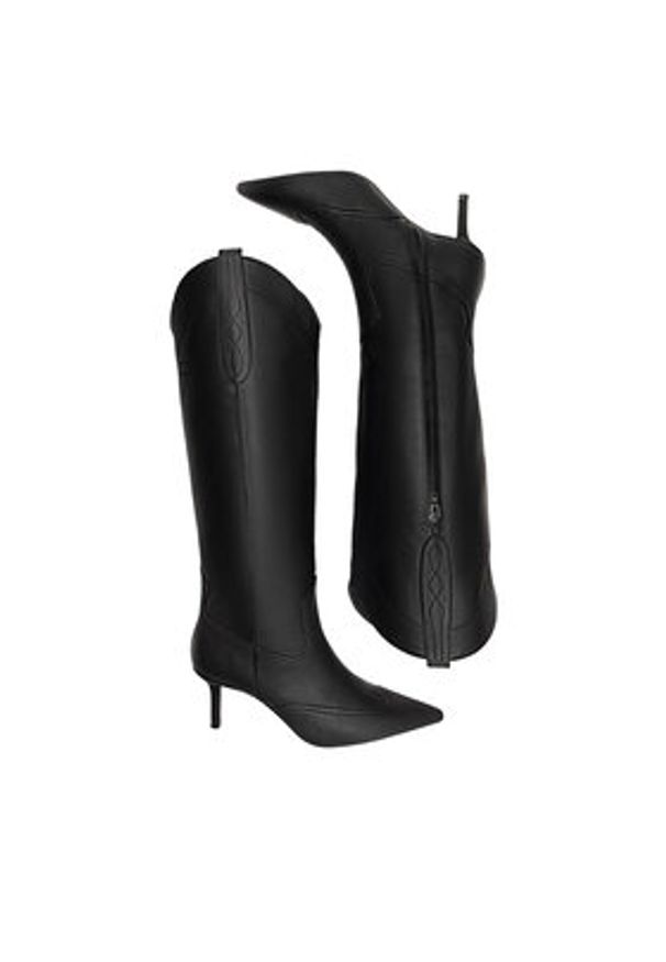 Nine West Kowbojki ZARIYA 909001 Czarny. Kolor: czarny. Materiał: skóra