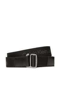 Calvin Klein Jeans Pasek Męski Slider Logo Webbing 35Mm K50K510153 Czarny. Kolor: czarny. Materiał: materiał #1