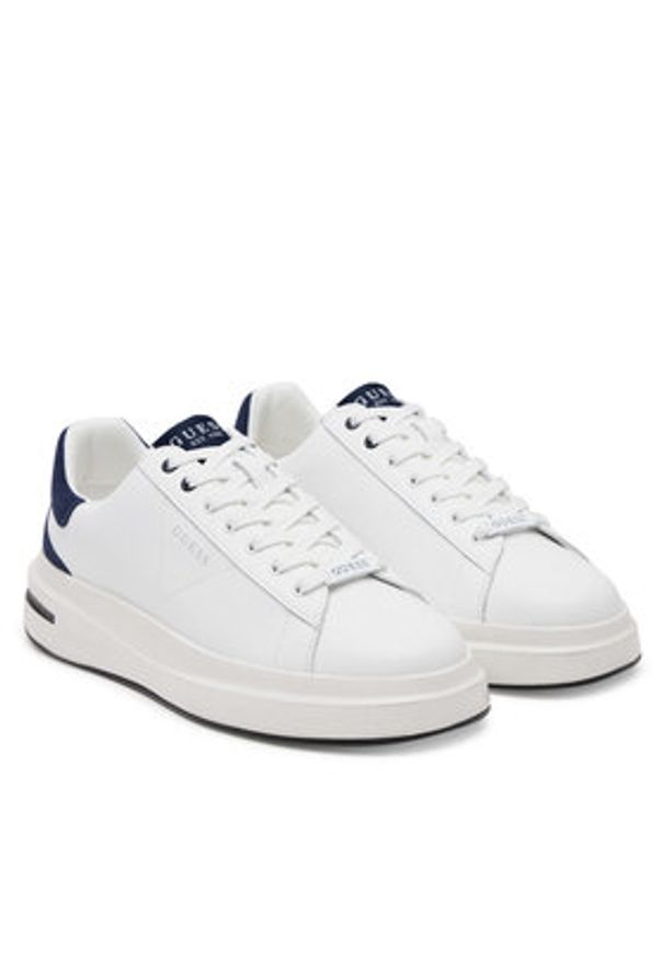 Guess Sneakersy FMTLBA LEL12 Biały. Kolor: biały. Materiał: skóra