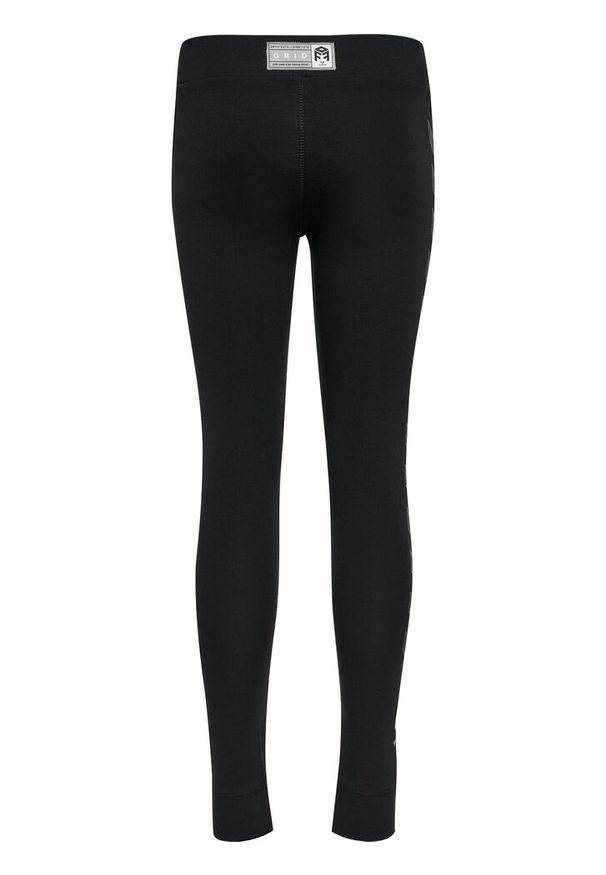 Dziecięce legginsy bawełniane Hummel Move Grid. Kolor: czarny. Materiał: bawełna. Styl: młodzieżowy