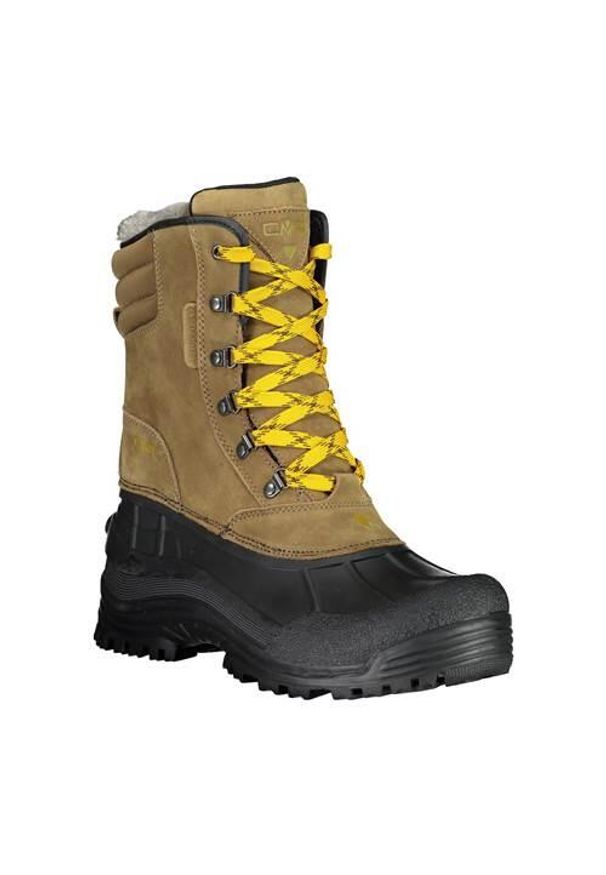 Buty trekkingowe męskie CMP Kinos Snow. Zapięcie: sznurówki. Kolor: wielokolorowy. Materiał: skóra, materiał, tkanina, wełna, syntetyk. Szerokość cholewki: normalna. Sport: turystyka piesza