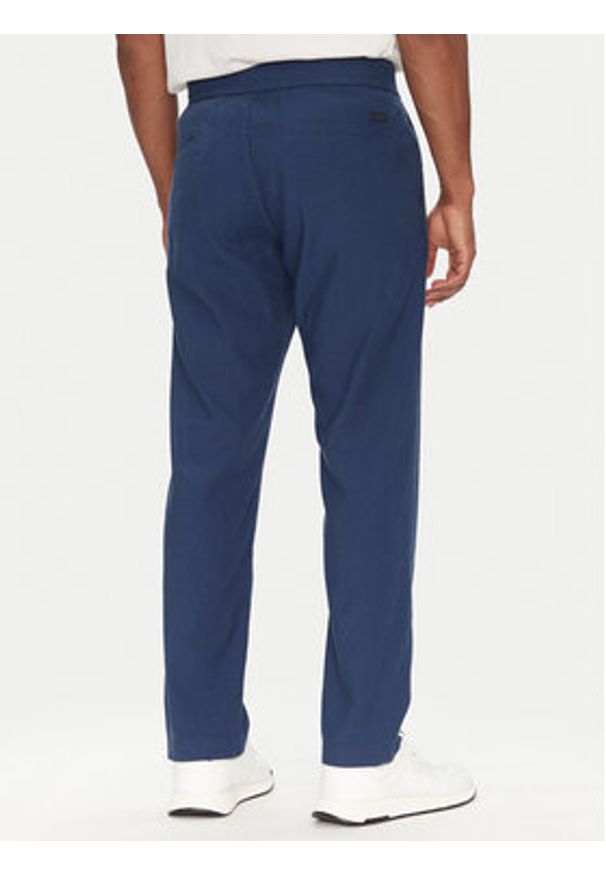 BOSS Spodnie materiałowe Sanderson-L 50536881 Niebieski Regular Fit. Kolor: niebieski. Materiał: syntetyk