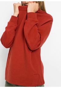 Bluza dresowa bonprix czerwony karminowy. Kolor: czerwony. Materiał: dresówka. Styl: klasyczny #5