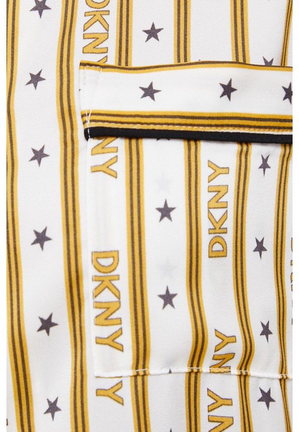 DKNY - Dkny - Piżama. Kolor: złoty. Materiał: tkanina