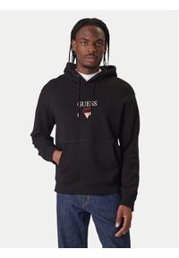 Guess Jeans Bluza 180299 Czarny Classic Fit. Kolor: czarny. Materiał: bawełna #1