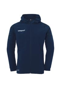 UHLSPORT - Tkana bluza z kapturem dla dzieci Uhlsport Goal 25 Evo. Typ kołnierza: kaptur. Kolor: czarny, niebieski, wielokolorowy