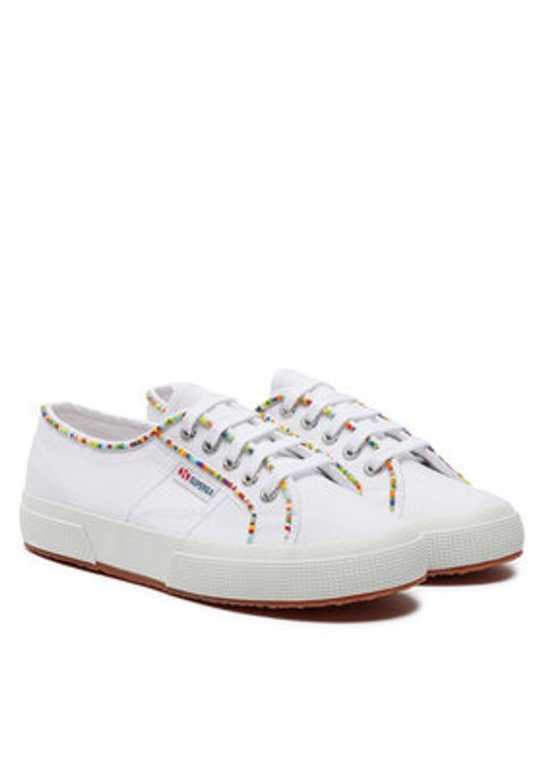 Superga Tenisówki Multicolor Beads 2750 S31352W Biały. Kolor: biały. Materiał: materiał