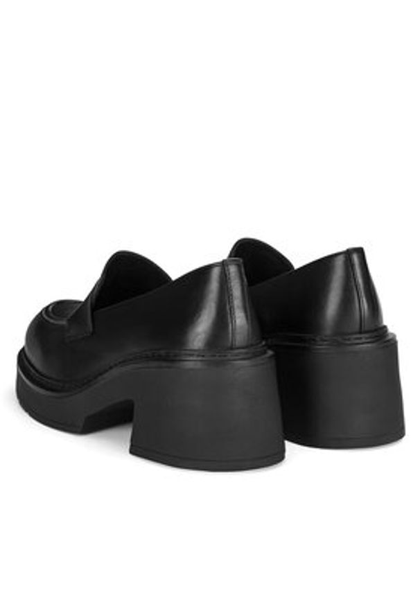 Gino Rossi - GINO ROSSI Loafersy DOROTA-01W1-001 Czarny. Kolor: czarny. Materiał: skóra