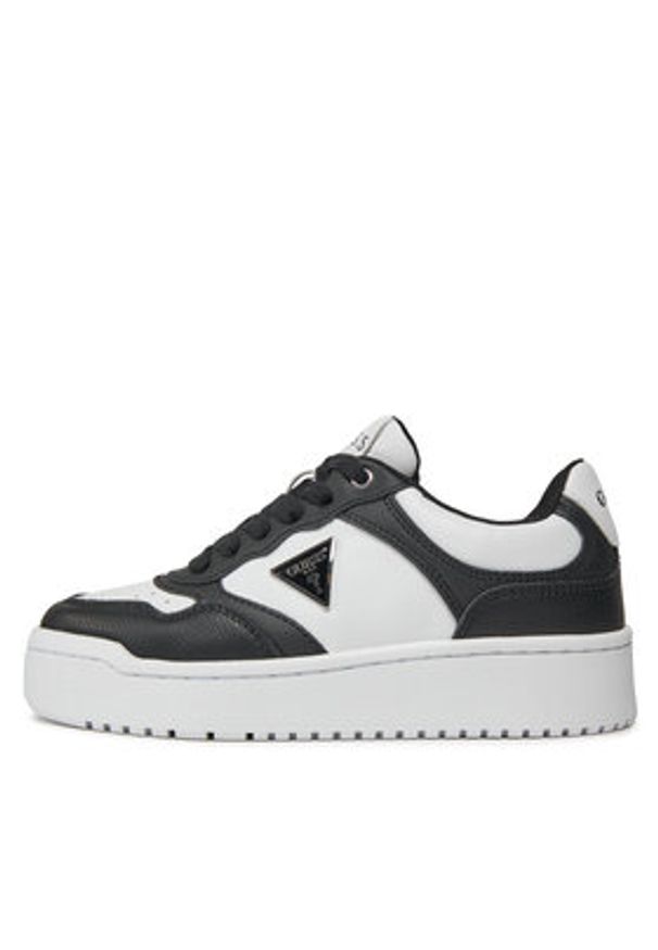 Guess Sneakersy FLJMR4 ELE12 Biały. Kolor: biały. Materiał: skóra