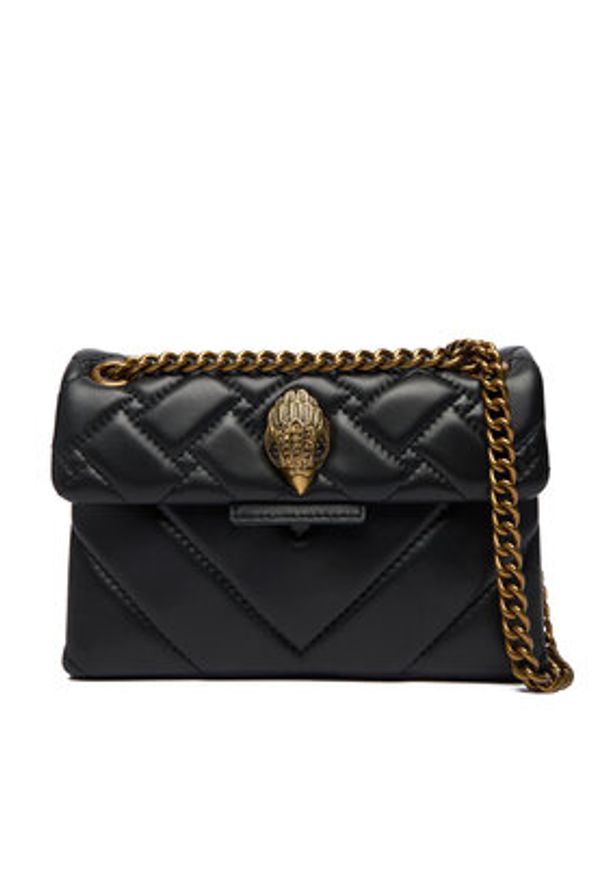 Kurt Geiger Torebka Mini Kensington 1470805109 Czarny. Kolor: czarny. Materiał: skórzane