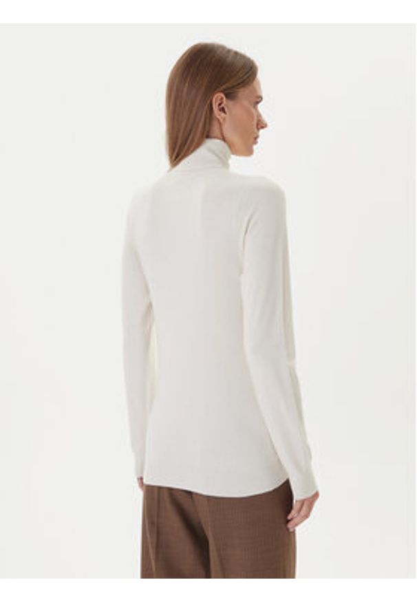 Kontatto Golf 3M0824C Écru Regular Fit. Typ kołnierza: golf. Kolor: kremowy. Materiał: syntetyk