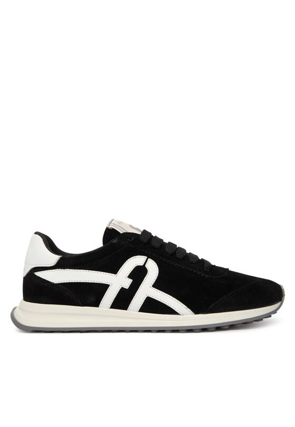 Furla Sneakersy Retro YK56RET BX0580 Czarny. Kolor: czarny. Materiał: skóra