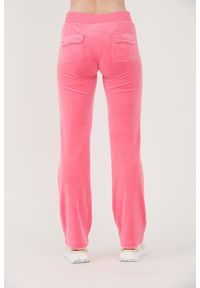 Juicy Couture - JUICY COUTURE Różowe damskie spodnie dresowe Del Ray Pocketed Pant, Rozmiar S. Kolor: różowy. Materiał: dresówka #6