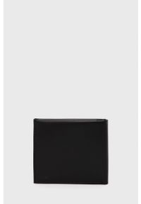 Calvin Klein Jeans - Portfel skórzany. Kolor: czarny. Materiał: skóra. Wzór: gładki