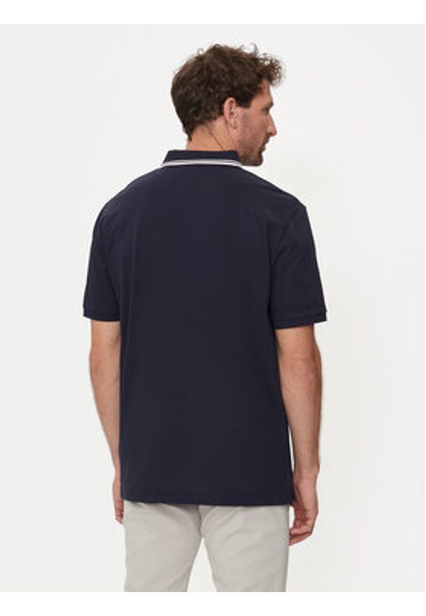 GANT - Gant Polo Contrast 2013039 Granatowy Regular Fit. Typ kołnierza: polo. Kolor: niebieski. Materiał: bawełna
