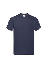 FRUIT OF THE LOOM - Oryginalna Koszulka Męska. Kolor: niebieski #1