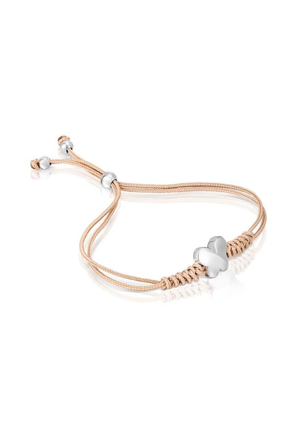 Tous bransoletka srebrna. Materiał: srebrne. Kolor: beżowy