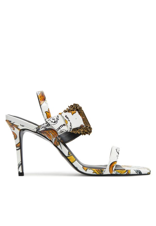 Versace Jeans Couture Sandały 78VA3S71 Biały. Kolor: biały. Materiał: skóra