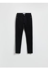 Reserved - Jeansy slim mid rise - czarny. Kolor: czarny