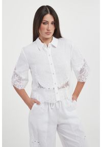 Twinset Milano - Koszula damska lniana TWINSET. Materiał: len #1