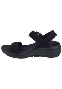 skechers - Sandały damskie, Go Walk Arch Fit Sandal - Polished. Kolor: czarny