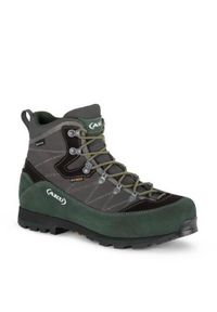 Buty trekkingowe męskie Aku Trekker L3 Gtx. Wysokość cholewki: za kostkę. Zapięcie: sznurówki. Kolor: zielony. Materiał: zamsz, materiał, tkanina, syntetyk. Szerokość cholewki: normalna