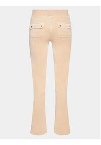 Juicy Couture Spodnie dresowe JCAP180 Beżowy Regular Fit. Kolor: beżowy. Materiał: syntetyk