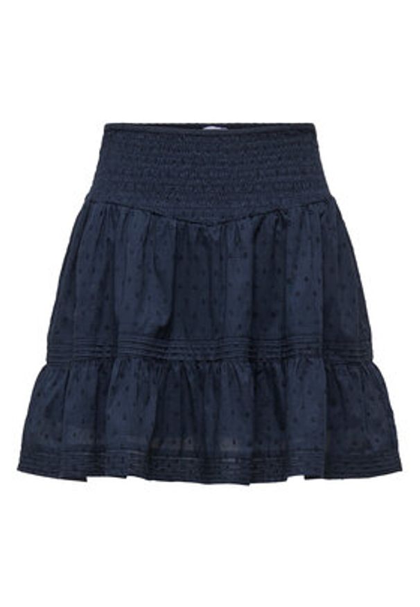 only - ONLY Spódnica mini Katti 15376205 Granatowy Regular Fit. Kolor: niebieski. Materiał: bawełna