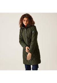 Regatta - Fritha III Damska kurtka turystyczna z przegrodami. Kolor: zielony. Materiał: puch. Sport: turystyka piesza #1