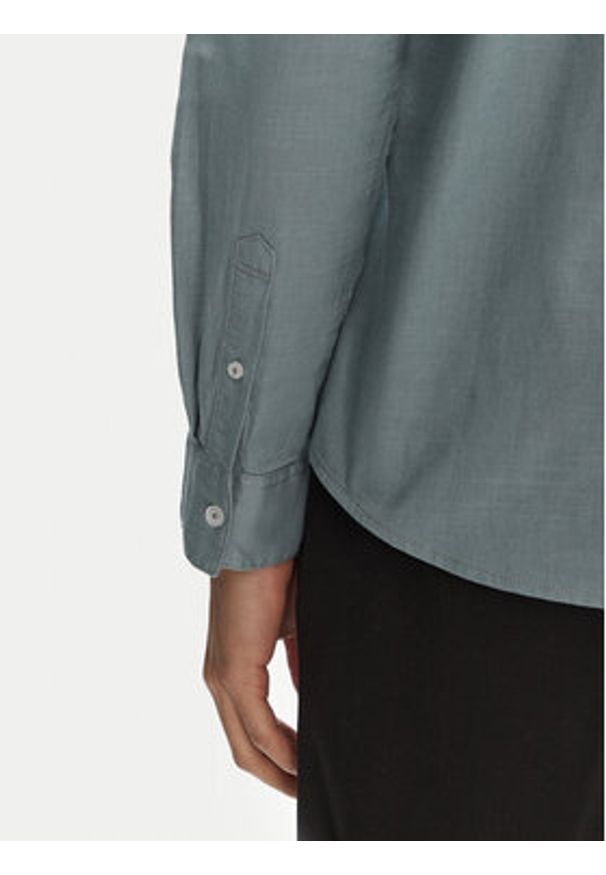 Tom Tailor Koszula 1045087 Zielony Regular Fit. Kolor: zielony. Materiał: bawełna
