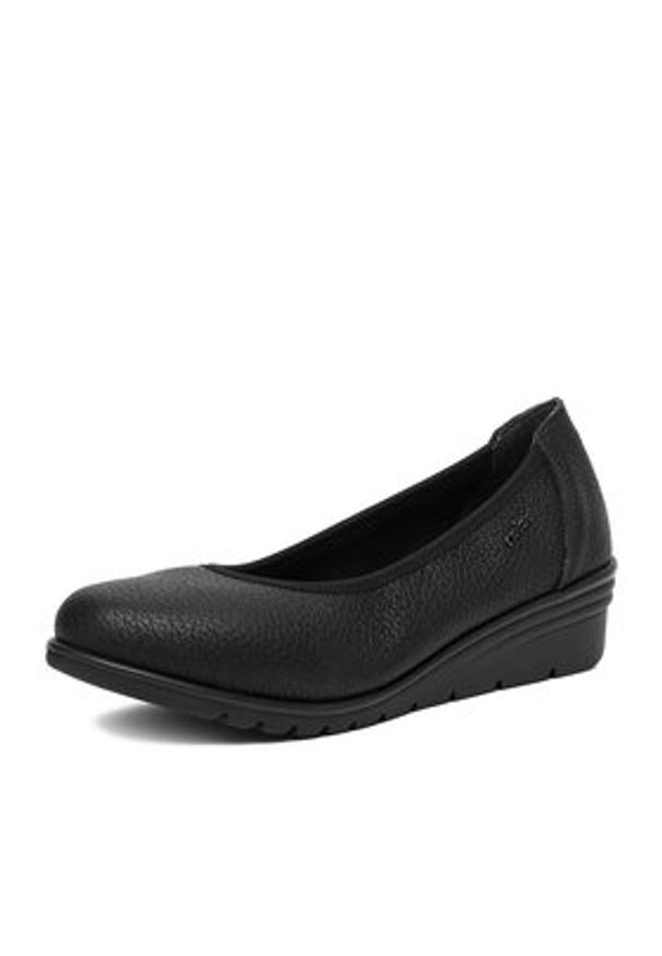 Rieker Baleriny CEO-L5360-00 Czarny. Kolor: czarny. Materiał: syntetyk, skóra