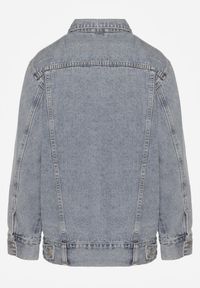 Renee - Niebieska Kurtka Jeansowa o Casualowym Fasonie Belissen. Okazja: na co dzień. Kolor: niebieski. Materiał: jeans. Styl: casual, boho #3